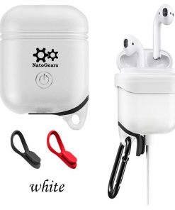 Apple Airpods Case Protective Silicon Cover With Carabiner & Is Waterproof